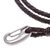 Leather wrap bracelet, 'Braided Friendship in Coffee' - Brown Braided Leather Wrap Bracelet from Thailand (image 2f) thumbail