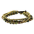 Beaded brass bracelet, 'Joy' - Hand Crafted Brass and Jasper Bracelet from Thailand (image 2d) thumbail