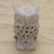 Soapstone sculpture, 'Lattice Owl' - Natural Soapstone Hand Carved Sculpture