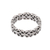 Sterling silver band ring, 'Happy Petals' - Petal Pattern Sterling Silver Band Ring from India thumbail