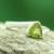 Peridot solitaire ring, 'Scintillating Jaipur' - Solitaire Peridot Ring Crafted in Sterling Silver