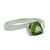 Peridot solitaire ring, 'Scintillating Jaipur' - Solitaire Peridot Ring Crafted in Sterling Silver (image 2b) thumbail