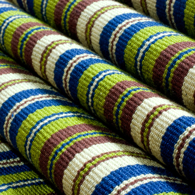 Cotton scarf, 'Maya Landscape' - Cotton scarf