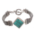 Sterling silver pendant bracelet, 'Solemn Promise' - Sterling Silver Chain Bracelet thumbail