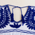 Cotton blouse, 'Floral Lapis' - White Cotton Blouse with Lapis Floral Embroidery from Mexico