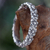 Sterling silver flower ring, 'Silver Garland' - Floral Sterling Silver Band Ring thumbail