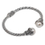 Cultured pearl cuff bracelet, 'Sterling Rope' - Cultured Pearl Sterling Silver Cuff Bracelet from Indonesia (image 2c) thumbail