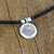 Silver pendant necklace, 'Karen Star Flower' - Karen Silver Floral Pendant Necklace from Thailand