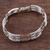 Silver link bracelet, 'Paradigm' - Silver link bracelet