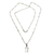 Men's sterling silver cross necklace, 'Believer' - Unique Men's Sterling Silver Cross Necklace
