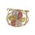 Anillo de cóctel de oro - Anillo de cóctel floral de oro de 10 quilates elaborado a mano en Brasil