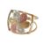 Anillo de cóctel de oro - Anillo de cóctel floral de oro de 10 quilates elaborado a mano en Brasil