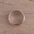 Sterling silver meditation spinner ring, 'Wavy Cyclone' - Sterling Silver Copper and Brass Spinner and Meditation Ring (image 2b) thumbail