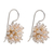 Pearl cluster earrings, 'Pink Cluster' - Pearl cluster earrings (image 2b) thumbail