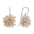 Pearl cluster earrings, 'Pink Cluster' - Pearl cluster earrings (image 2c) thumbail