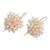 Pearl cluster earrings, 'Pink Cluster' - Pearl cluster earrings (image 2d) thumbail