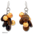 Tigerauge- und Perlenohrringe, „Treasure“ - Ohrringe mit Tigerauge und Perlencluster