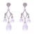 Quartz chandelier earrings, 'Crystal Drops' - Clear Quartz and 925 Silver Chandelier Earrings from Bali thumbail