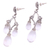 Quartz chandelier earrings, 'Crystal Drops' - Clear Quartz and 925 Silver Chandelier Earrings from Bali (image 2c) thumbail