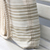 Cotton tote, 'Two-Tone Stripes' - Antique White and Sage Striped Cotton Tote from Brazil