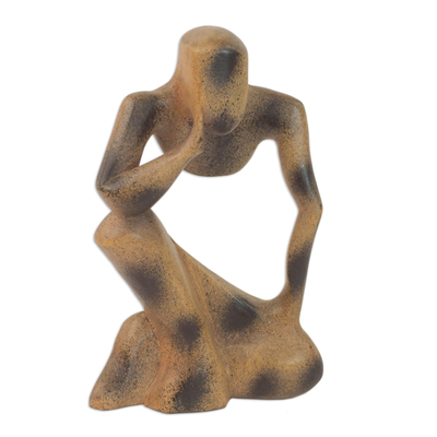 Escultura de madera - Escultura en Madera Pensamiento y Meditación