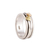 Sterling silver spinner ring, 'Traveling Hearts' - Heart Motif Sterling Silver and Brass Spinner Ring (image 2c) thumbail
