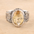 Men's citrine ring, 'Magnificent Glitter' - Men's 6-Carat Citrine Ring from India thumbail