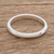Sterling silver band ring, 'Love Simplicity' - High-Polish Sterling Silver Band Ring from Guatemala (image 2b) thumbail