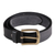 Men's leather belt, 'Suave Style' - Men's Leather Belt in Black from India