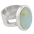 Opal single stone ring, 'Powerful Sweetness' - Opal and Sterling Silver Single Stone Ring from Peru thumbail
