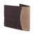Leather wallet, 'Ancient Bird in Espresso' - Handcrafted Leather Wallet in Espresso and Tan from Peru (image 2d) thumbail