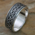 Men's sterling silver meditation spinner ring, 'Rolling Waves' - Sterling Silver Balinese Meditation Spinner Ring for Men (image 2) thumbail