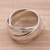 Men's sterling silver ring, 'Family of Three' - Men's Handmade Sterling Silver Band Ring (image 2) thumbail