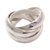 Men's sterling silver ring, 'Family of Three' - Men's Handmade Sterling Silver Band Ring thumbail