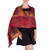 Rayon chenille shawl, 'Maya Firebird' - Unique Rayon Chenille Shawl (image 2a) thumbail