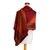 Rayon chenille shawl, 'Maya Firebird' - Unique Rayon Chenille Shawl (image 2f) thumbail