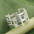 Sterling silver band ring, 'Open Windows' - Thai Artisan Crafted Sterling Silver Band Ring (image 2c) thumbail