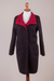 100% baby alpaca reversible coat, 'Apple Coal' - Red or Black 100% 100% Alpaca Reversible 2-in-1 Coat