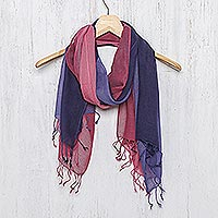 Cotton scarves, Colors of Experience (pair)