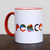 Ceramic mug, 'Red Dove' - Ceramic Mug with a Hand-Painted Red Dove from Mexico (image 2b) thumbail