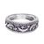 Sterling silver band ring, 'Moon Magic' - Hand Made Sterling Silver Band Ring from Thailand thumbail