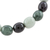 Jade beaded stretch bracelet, 'Light and Shade' - Black Green and Pale Natural Jade Beaded Stretch Bracelet (image 2c) thumbail