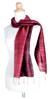 Silk scarf, 'Roses and Red Wine' - Handcrafted Silk Scarf (image 2b) thumbail