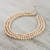 Cultured pearl strand necklace, 'Triple Halo' - Thai Cultured Peach Pearl Triple Strand Necklace (image 2c) thumbail