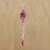 Gold plated ruby and tourmaline pendant necklace, 'Dangling Grapes' - Gold Plated Ruby and Tourmaline Necklace from Thailand