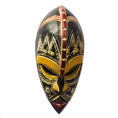 Handcrafted Nigerian Wood Mask