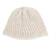 Cotton hat, 'Fresh Alabaster' - Crocheted Cotton Hat in Alabaster from Guatemala