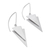 Sterling silver dangle earrings, 'Striking Arrows' - 925 Sterling Silver Triangular Dangle Earrings from Mexico