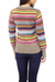 100% alpaca sweater, 'Fiesta in Ica' - Alpaca Art Knit Pullover from Peru