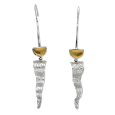 Amber dangle earrings, 'Sunbeams' - Amber dangle earrings